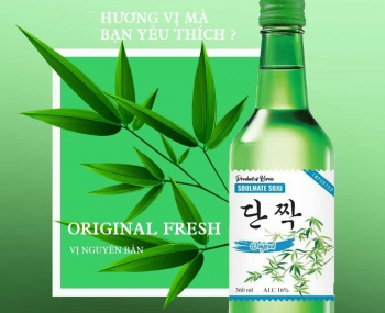Rượu Soju Hàn Quốc Soulmate Original Fresh 360ml - Vị nguyên bản Hàn