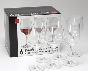 Bộ 6 ly thủy tinh uống rượu vang Edition 450ml