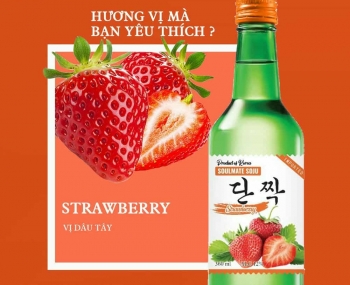 Rượu Soju Hàn Quốc Soulmate Strawberry 360ml - Hương vị dâu